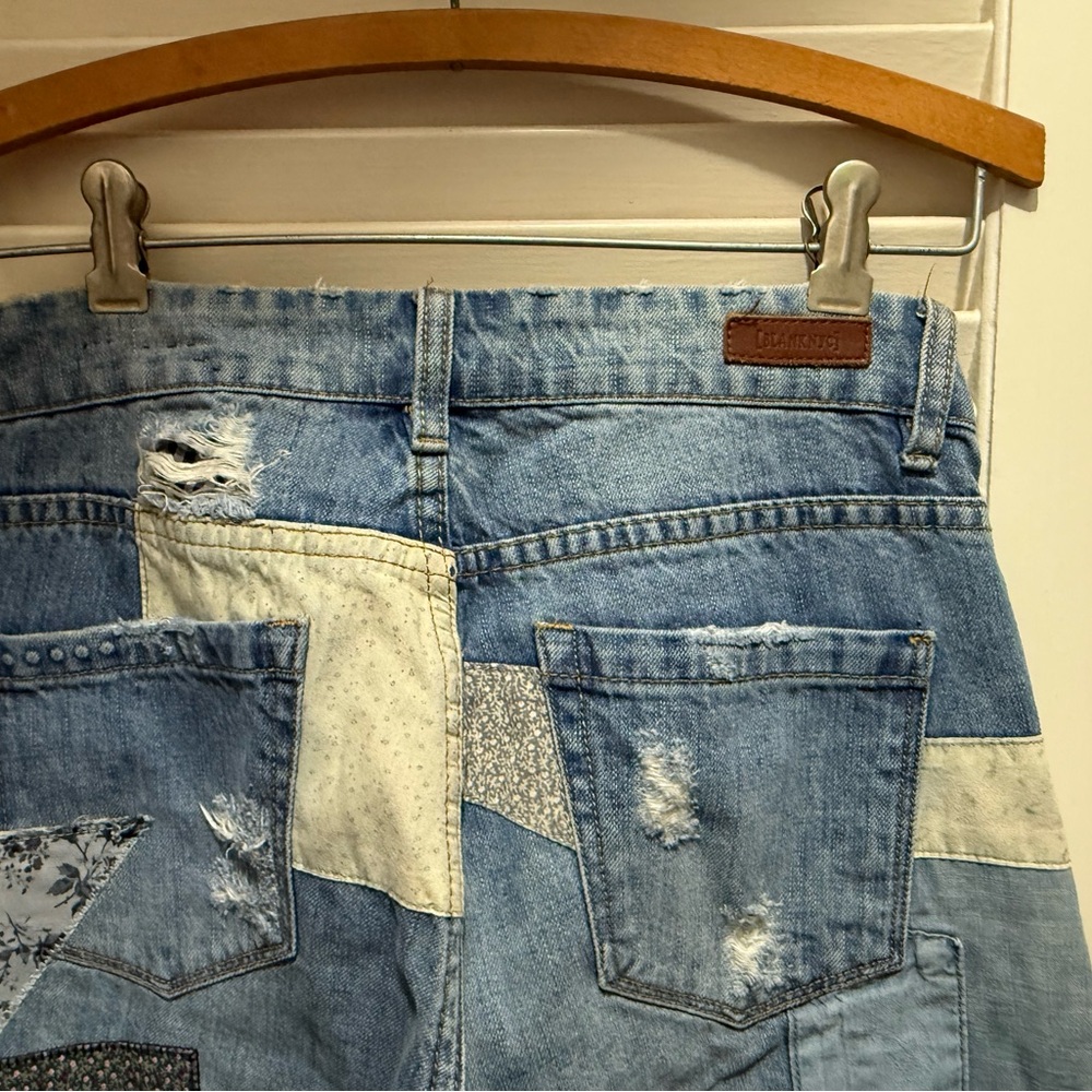 Blank Nyc Distressed Patchwork Jeans - image 3